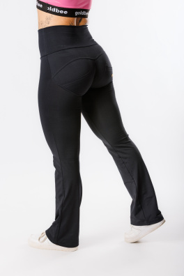 GoldBee Zvonové Legíny Push-Up Pro Lycra Black (Barva Black, Velikost 3XL)