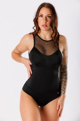 GoldBee Jednodílné Plavky Podrží Prsa A Uleví Zádům Black (Barva Black, Velikost 3XL)