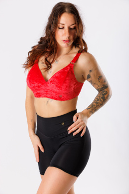 GoldBee Sametové Plavky Vrchní Díl Pro Fšecky Red (Barva Red, Velikost 3XL)