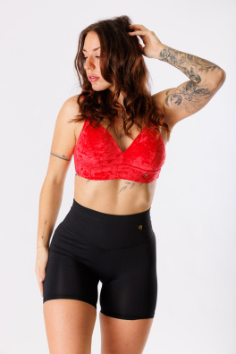 GoldBee Sametové Plavky Vrchní Díl Pro Fšecky Red (Barva Red, Velikost 3XL)