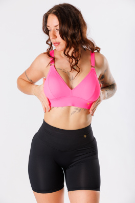 GoldBee Plavky Vrchní Díl Pro Fšecky Neon Pink (Barva Neon Pink, Velikost 3XL)