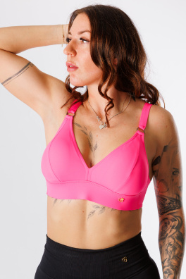 GoldBee Plavky Vrchní Díl Pro Fšecky Neon Pink (Barva Neon Pink, Velikost 3XL)