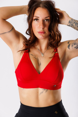 GoldBee Plavky Vrchní Díl Pro Fšecky Red (Barva Red, Velikost 3XL)