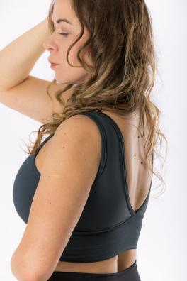 GoldBee Krátký Top Pro Pevný Dekolt Onyx (Barva Onyx, Velikost L)