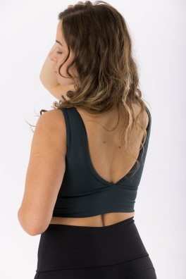 GoldBee Krátký Top Pro Pevný Dekolt Onyx (Barva Onyx, Velikost XXL)