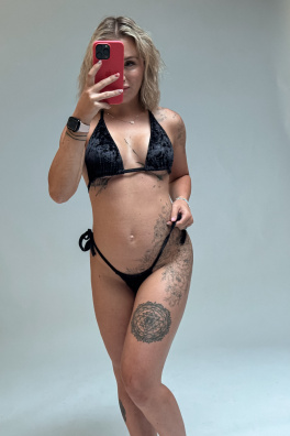 GoldBee Sametové Plavky Vrchní Díl Too Hot Black (Barva Black, Velikost L)