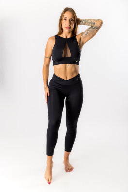 GoldBee Legíny Vosí Pas Lycra Black (Barva Black, Velikost L)