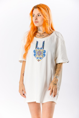 GoldBee Pánské Tričko Morava Blue Flower White (Barva Blue Flower White, Velikost L)