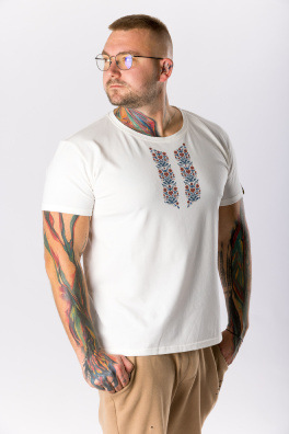 GoldBee Pánské Tričko Morava Heart Flower White (Barva Heart Flower White, Velikost L)