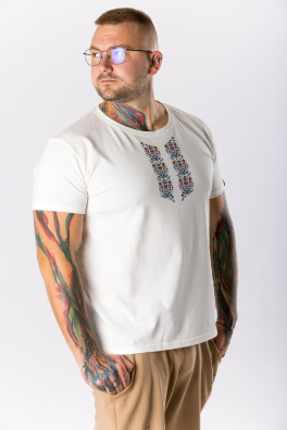 GoldBee Pánské Tričko Morava Heart Flower White (Barva Heart Flower White, Velikost L)