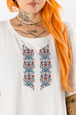 GoldBee Pánské Tričko Morava Heart Flower White (Barva Heart Flower White, Velikost L)