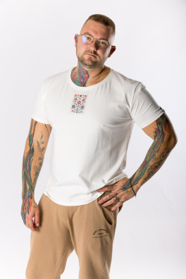 GoldBee Pánské Tričko Morava Pure Flower White (Barva Flower White, Velikost L)