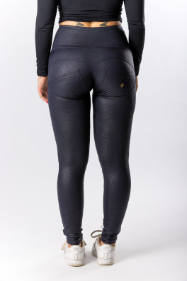 GoldBee Legíny Push-Up Pro Koženkové Dark Blue (Barva Dark Blue, Velikost 3XL)