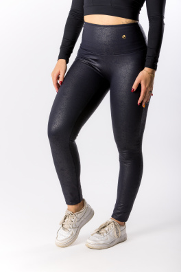 GoldBee Legíny B2 Koženkové Dark Blue (Barva Dark Blue, Velikost 3XL)
