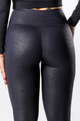 GoldBee Legíny B2 Koženkové Dark Blue (Barva Dark Blue, Velikost 3XL)