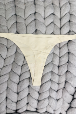 GoldBee Neviditelné Tanga Nude (Barva Nude, Velikost L)