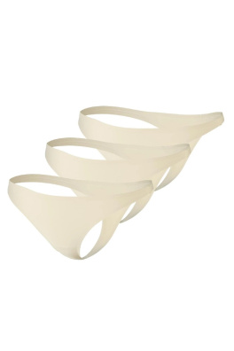 GoldBee Neviditelné Tanga Nude 3 Pack (Barva Nude, Velikost S)