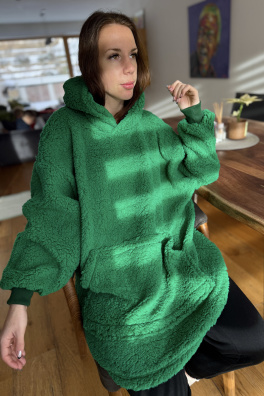 GoldBee Mikina Doba Ledová Jungle Green (Barva Jungle, Velikost XL-4XL)