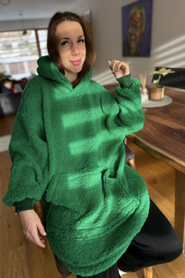 GoldBee Mikina Doba Ledová Jungle Green (Barva Jungle, Velikost XL-4XL)