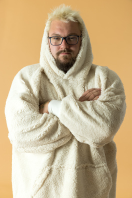 GoldBee Mikina Doba Ledová Creamy White (Barva Creamy White, Velikost XL-4XL)