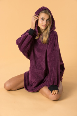 GoldBee Wellness Mikina Doba Ledová Wine (Barva Wine, Velikost XL-4XL)