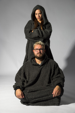 GoldBee Mikina Doba Ledová Grey (Barva Grey, Velikost XL-4XL)