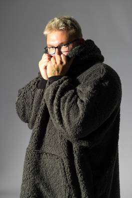 GoldBee Mikina Doba Ledová Grey (Barva Grey, Velikost XL-4XL)