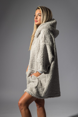 GoldBee Mikina Doba Ledová Silver (Barva Silver, Velikost XL-4XL)