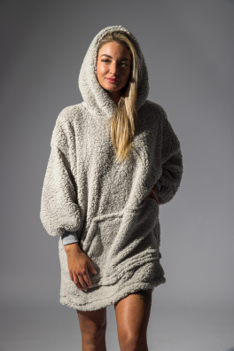 GoldBee Mikina Doba Ledová Silver (Barva Silver, Velikost XL-4XL)