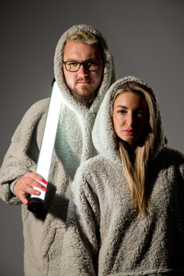 GoldBee Mikina Doba Ledová Silver (Barva Silver, Velikost XL-4XL)