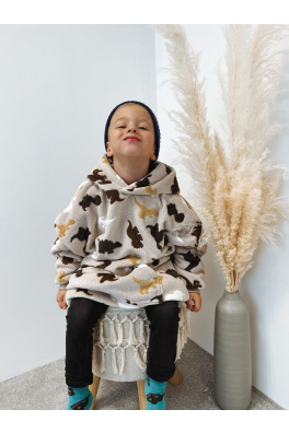 GoldBee Dětská Mikina Doba Ledová Fluffy Dino (Barva Dino, Velikost M)