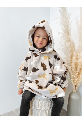 GoldBee Dětská Mikina Doba Ledová Fluffy Dino (Barva Dino, Velikost M)