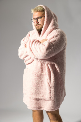 GoldBee Mikina Doba Ledová Pink (Barva Pink, Velikost XL-4XL)